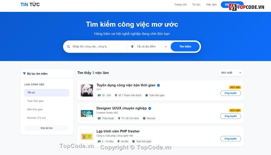 giới thiệu việc làm,web giới thiệu tin tức,website giới thiệu việc làm